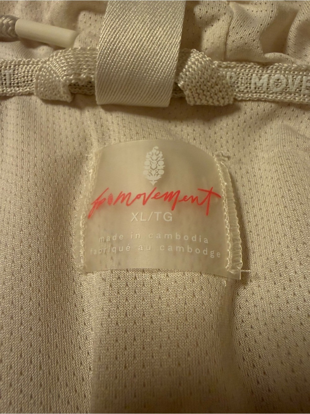 Free People FP Movement Happy Camper Pullover Lightweight Jacket Parka Cream - Picture 8 of 16